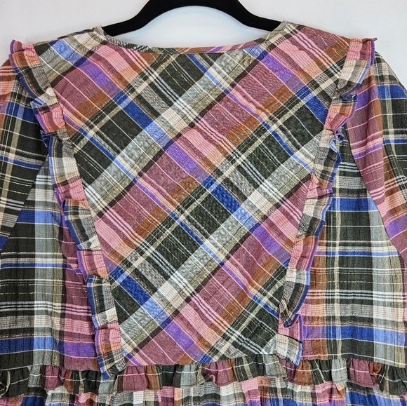 Veronica Beard Multicolor Plaid Blouse - Picture 13 of 16